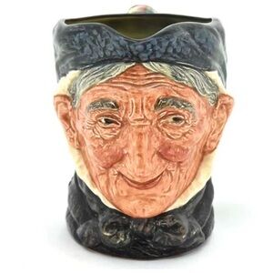 Royal Doulton LARGE Vintage Character Jug with Black and Cream Details